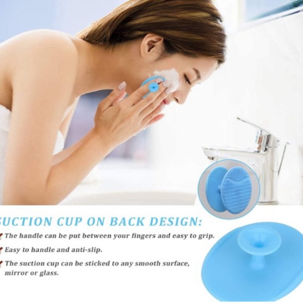 3 PACK SILICONE FACE facial CLEANSING SCRUBBERS